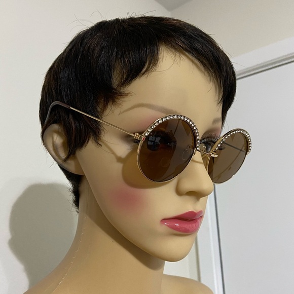 Primark Round Diamanté Sunglasses - Picture 3 of 7